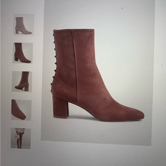 Brand new Valentino Rockstud suede heel ankle boots. - Picture 3 of 14